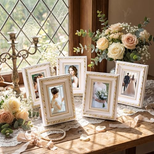 36 Pcs 2 x 3 Inch Small White Picture Frames Bulk Vintage - Image 5