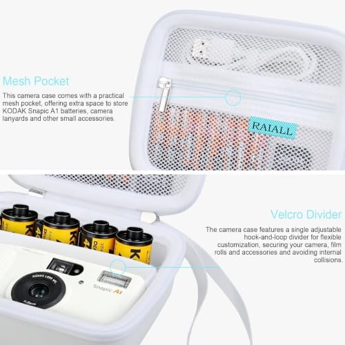 RAIALL Case for KODAK Snapic A1 35mm Film Camera and Print Film, White - Image 4