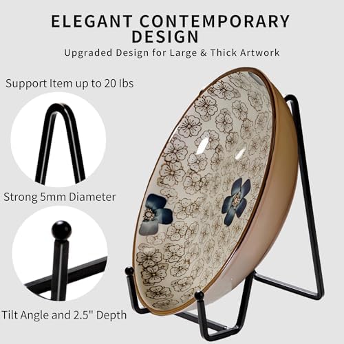 3 Pack 6" Metal Square Plate Stands for Display,Plate Holders Display Stands Can Be Used for Picture Stands,Book Stands for Display,Plate Display Stands,Easel,Photo Frame Stands,Plaque Stands,Desktop Stand. - Image 4