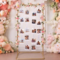 Colingmill 69" Gold Picture Display Stand Metal Rectangle with Clips by Colingmill