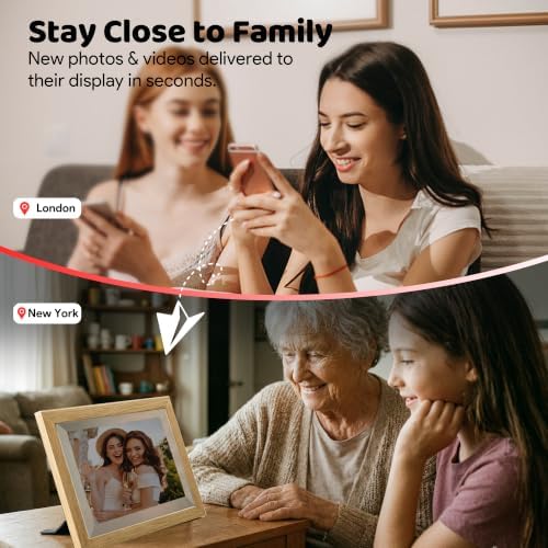 Digital Picture Frame, frameo 10.1 inch smart WiFi Digital Photo Frame - Image 3