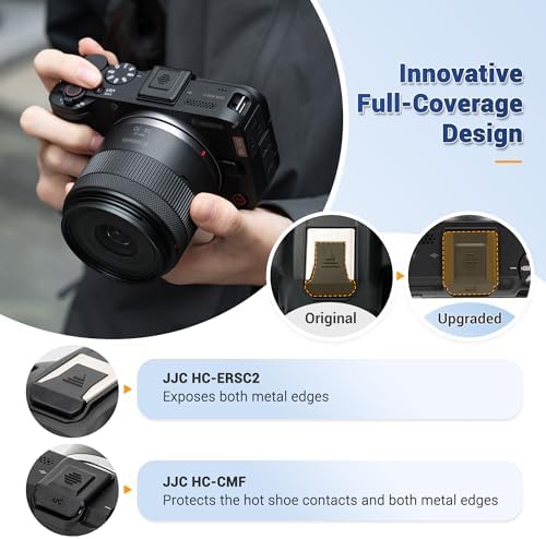 JJC 2-Pack ER-SC2 Hot Shoe Cover Cap for Canon EOS-R Cameras, Full-Coverage - Image 3