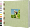 Scrapbook Photo Album, Linen Covered, 10x10 Inches, 40 Sheets/80 Pages by Yopih