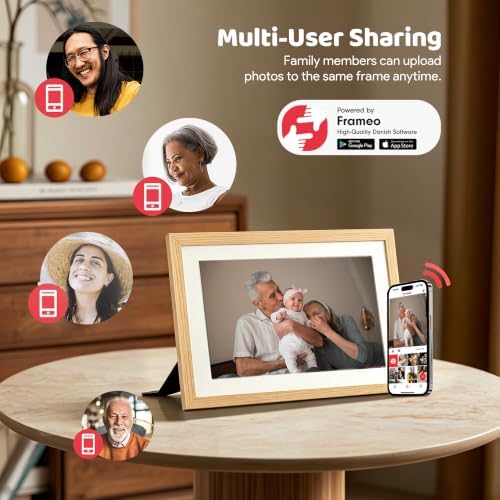 Digital Picture Frame, frameo 10.1 inch smart WiFi Digital Photo Frame - Image 5