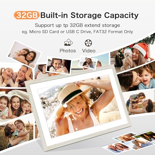 10.1'' Digital Picture Frame, 32GB Frameo Electronic Photo Frame WiFi - Image 4