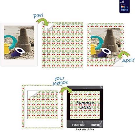 Fujifilm Instax Wide Instant Film 2 Pack, 40 Sheets + 5 Plastic Desk Frames + Decor Film Boder Frames - Image 4