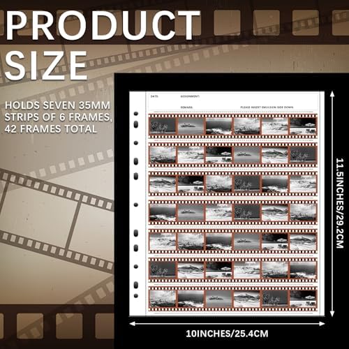 100 Pcs 35mm Film Negative Sleeves Film Binder Storage - Image 2