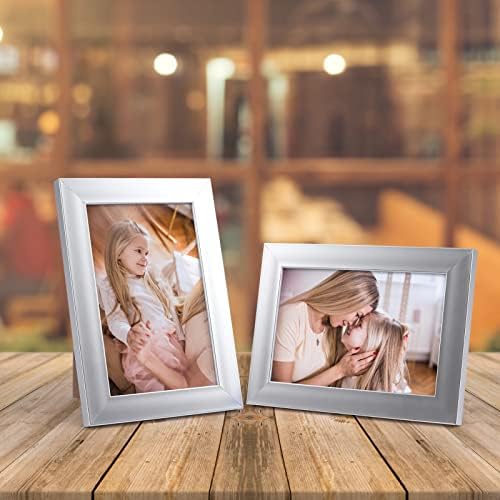 Giftgarden 4x6 Picture Frame Silver Set of 12, Multi Modern 4 by 6 Photo Frames Bulk for Wall or Tabletop Display - Image 4