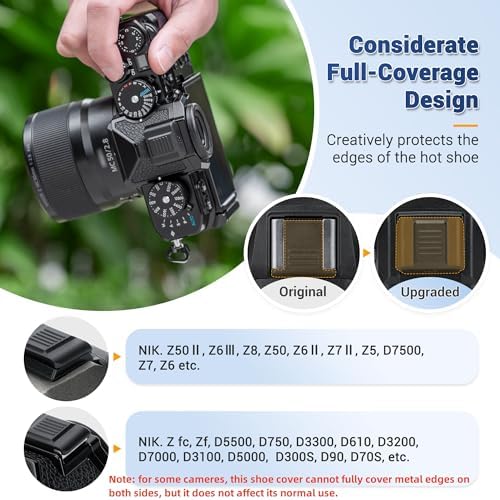 4PCS Upgraded Hot Shoe Cover w Full Coverage for Nikon Z7 II Z9 Z8 Zf Zfc - Image 2