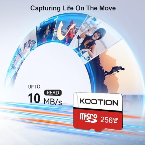 (Not 256 GB) 256 MB Micro SD Card 10-Pack, KOOTION Class 4 Low Capacity Memory Cards for Old Phones/MP3 Players, Basic Small Data Storage & File Transfer (10 Pack, 256 Megabyte) - Image 2