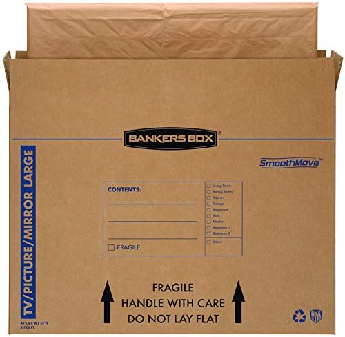 Bankers Box 4-Pack Large TV/Picture/Mirror Moving Boxes by BankersBox