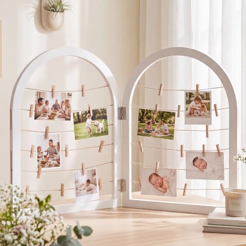 Briwooody 2 Panel 24 x 18 Inch Photo Display Board Frame by Briwooody