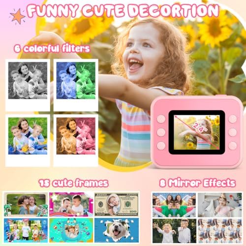 Kids Camera Instant Print, Kids Camera 1080P HD Video Digital Camera - Image 6