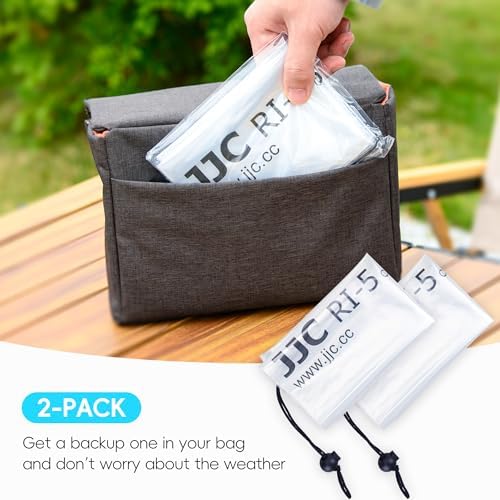 JJC Camera Rain Cover Sleeve for DSLR w/Lens up to 18", Waterproof, 2-Pack - Image 6