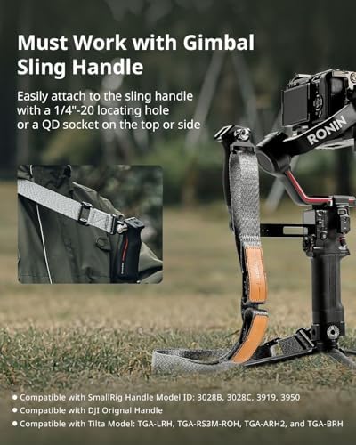 SmallRig RS3 RS2 Weight-Reducing Shoulder Strap Compatible with Sling Handle for DJI, Gimbal Belt with Upgraded QD Quick Release Buckles for DJI RS 5 / RS4 / RS4 Pro/RS 3 / RS 3 Pro/RS 2 - Image 2