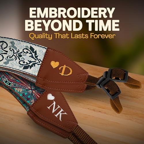 Art Tribute Custom Camera Strap - Add Your Text and We Make It Especially For You Get Your Own Personalized Gift Rhombus Boho Camera Strap, No Shipping Cost! - Image 3