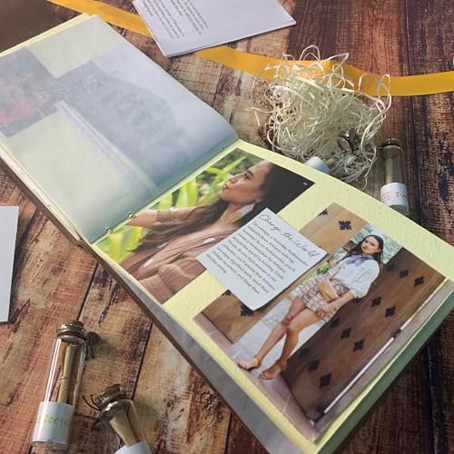 Leather Photo Album - Full Grain Vintage Picture Scrapbook, Medium - Image 5