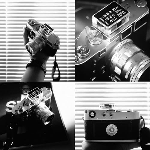 Rechargeable Camera Light Meter, 30° FOV Digital Photography Exposure Meter, Cold Shoe Mount, Large OLED Screen, Dual Metering Modes, for Vintage Film Cameras - Image 5