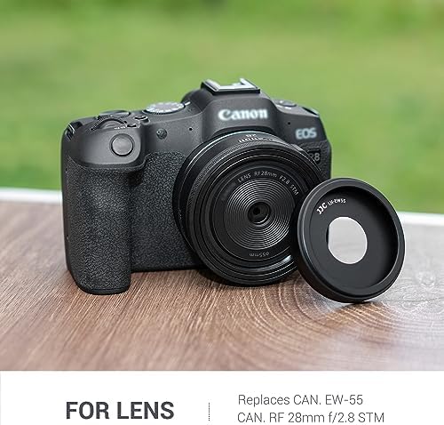 Lens Hood for Canon RF 28mm f/2.8 STM Lens, RF 28mm Lens Hood, Lens Hood Replace Canon EW-55 Hood, Compatible with 55mm Filters and 55mm Lens Cap - Image 2