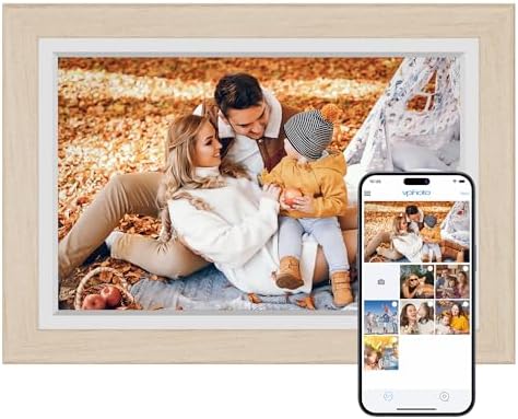 Dragon Touch Digital Picture Frame WiFi 10 inch IPS Touch Screen Digital Photo Frame Display, 32GB Storage, Auto-Rotate, Share Photos via App, Email, Cloud, Classic 10 by DragonTouch