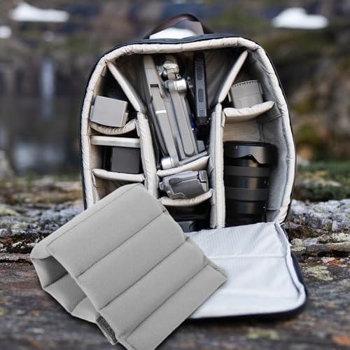 Cabilock Camera Bag Dividers Inserts 2 pcs Padded Divider Organizer for Camera Bag Shock Absorbing Insert for Backpack Lightweight Travel Gear Protection - Image 6
