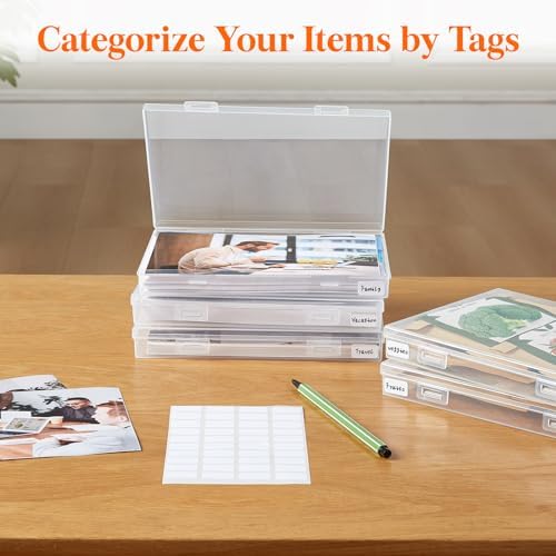 Lifewit 18 Pcs 5"x7" Photo Storage Box, Acid-Free, Clear - Image 6