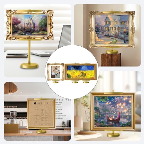 28''Adjustable Tabletop Easel Stand, Picture Easels for Display-Gold - Image 7