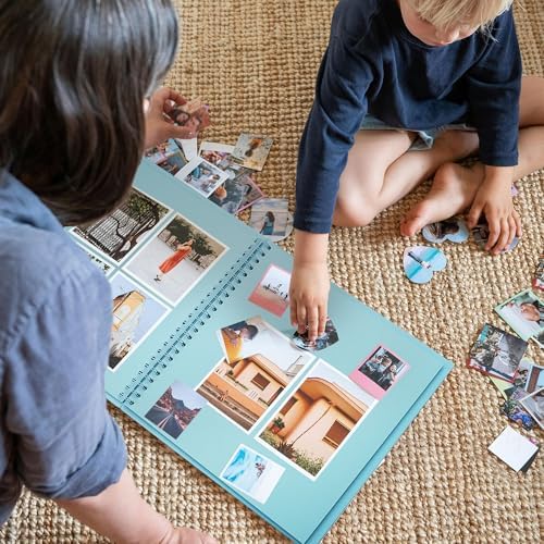 Scrapbook Album 8x8in, Acid-Free Kraft Paper 20 Sheets 40 Pages - Image 6