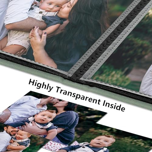 Small 4x6 Photo Album 24 Pockets Linen Cover Gray Green 6 Pack - Image 4