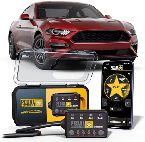 PEDAL COMMANDER for Ford Mustang 2011-2026 Throttle Response Controller - Plug-and-Play, 36 Driving Settings & App Control, Throttle Controller Upgrade, Mustang Accessories by PEDALCOMMANDER