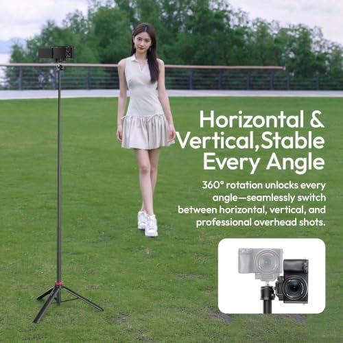 ULANZI MT44 Auto Open Phone Tripod, 59" Extendable Selfie Stick for iPhone - Image 4