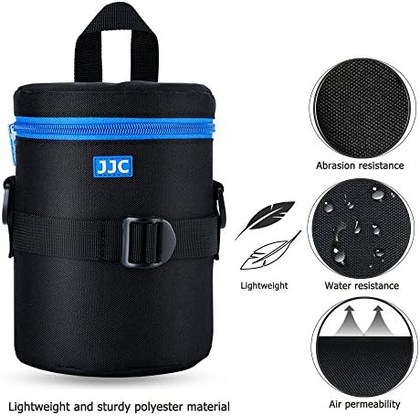 JJC Deluxe Lens Case Pouch Bag for Camera Lens Below 3.9" x 6.5"(D x L) - Image 2