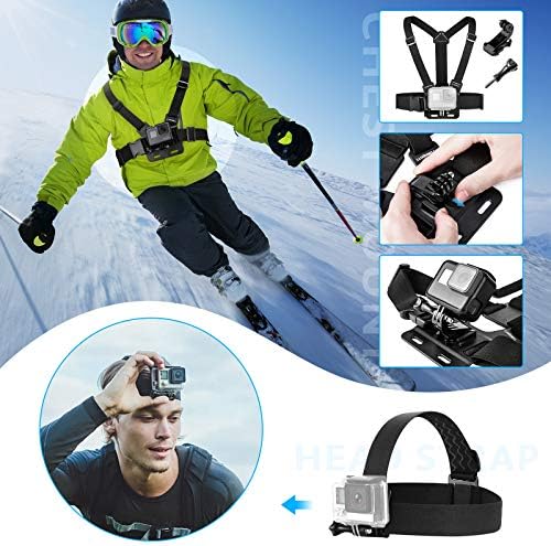 Luxebell Accessories Kit for AKASO EK5000 EK7000 4K WiFi Action Camera GoPro Hero 13 12 11 10 9 8 7 6 5/Session 5/Hero 4/3+/3/2/1 Max Fusion SJ4000 SJ5000 - Image 3