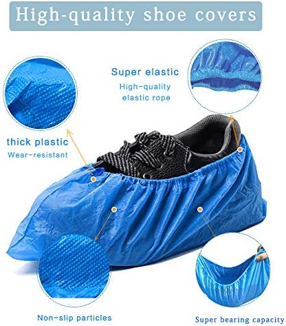 Shoe Covers Disposable,200Pack（100Pairs）Boot Covers Waterproof Non-Slip One Size Fits Most for Rain,Indoor,Women,Men and More - Image 2