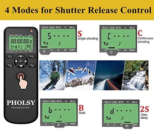 PHOLSY Timer Shutter Remote Release Control with Intervalometer for Fuji - Image 2