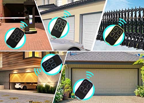 Universal Garage Door Opener Remote Cloner Universal Gate Opener Remote Cloning Homelink Programmable Learning Key Fob 4-Buttons Multi Frequency 280MHZ-868MHZ (1, Blue) - Image 5