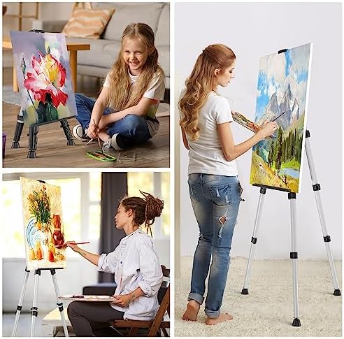 Art Painting Display Easel Stands - Portable Adjustable Floor Artist Easels - Image 7