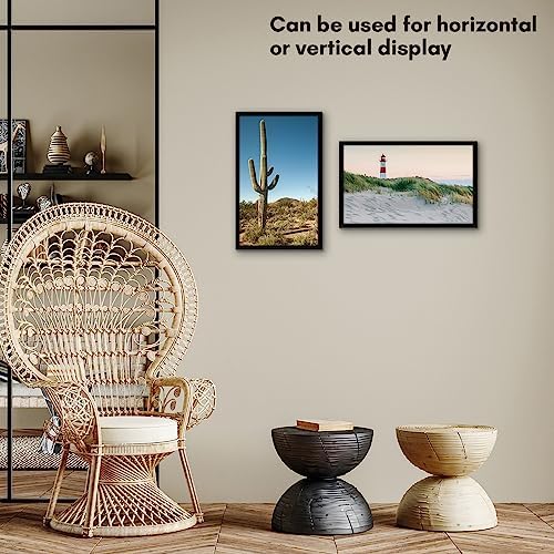 Americanflat 8.5x14 Picture Frame - Slim Molding - Black - Image 5