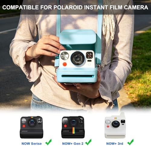 Camera Case for Polaroid Now/Now+ Gen2/3 Instant Film Camera, Blue - Image 2