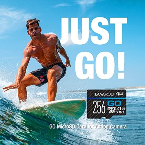TEAMGROUP GO Card 128GB Micro SDXC UHS-I U3 V30 4K for GoPro & Action Cameras Flash Memory Card with Adapter for Outdoor 4K Shooting TGUSDX128GU303 - Image 4
