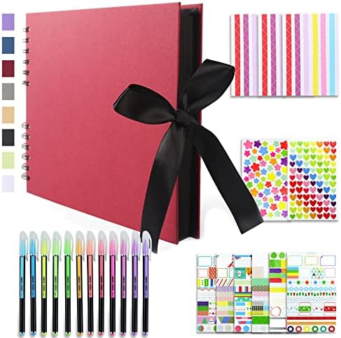 Vienrose Scrapbook Album 80 Pages 11x8 Inch Black by Vienrose