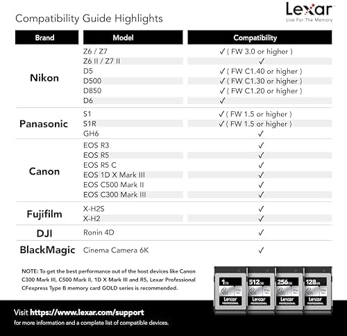 Lexar 256GB CFexpress Type B Silver 2.0 Card, 1750/1300 MB/s, 8K Video - Image 6