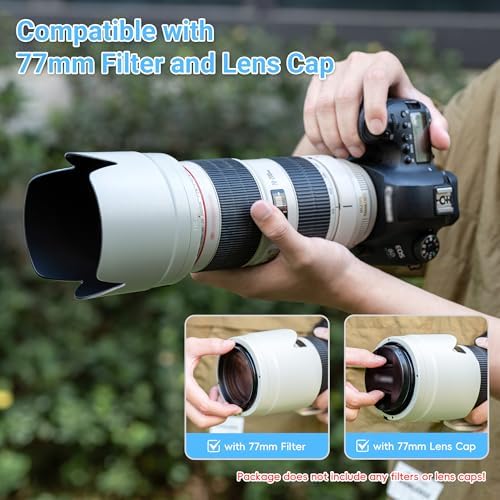 ET-87 Lens Hood Shade for Canon EF 70-200mm f/2.8L is III II USM - White - Image 3