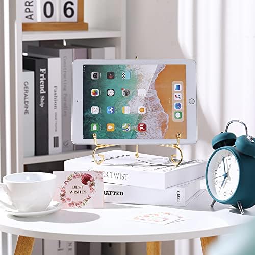 10 Pack 8 Inch Iron Plate Stands for Display, Plate Holder Display Stand, Gold Easel Stands for Photo, Picture Frame, Decorative Plate, Dish, Book and Tabletop Art (Gold, 8 Inch) - Image 6