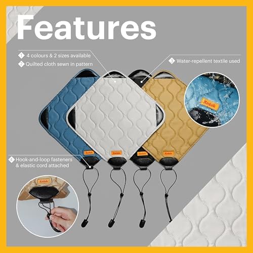 KODAK Camera Wrap Size L 38.5x38.5cm - Water-Resistant, Anti-Scratching and Dust-Free Protective Cloth for SLR Camera, Tele Lens (Olive) [ONE item] - Image 6