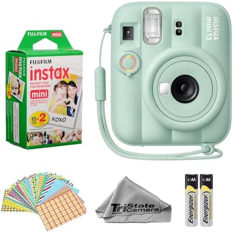 Fujifilm Instax Mini 13 Lagoon Green Instant Camera with 20-Sheet Film by FUJIFILM