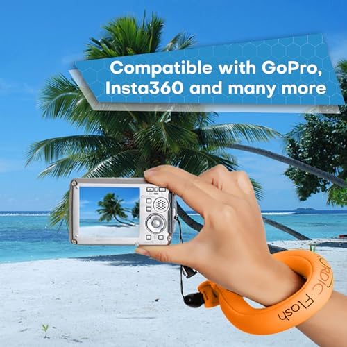 Nordic Flash Floating Wrist Strap (2-pack) for Phone & Action Camera - Compatible with GoPro Hero 13, Insta360 X4, DJI Action 5 Pro, OM System TG-7, Kodak PixPro WPZ2 & iPhone - Green & Orange - Image 4