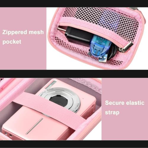 ALKOO Digital Camera Case for CAMKORY, Camera Pouch for KODAK Pixpro -Pink - Image 6
