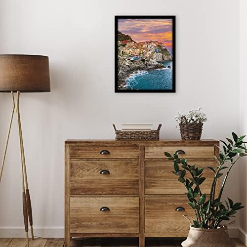 Americanflat 14x18 Picture Frame with Polished Plexiglass - Signature Collection - Gallery-Style Frames Made of Engineered Wood - Photo Frame for Wall Display - Black - Image 4