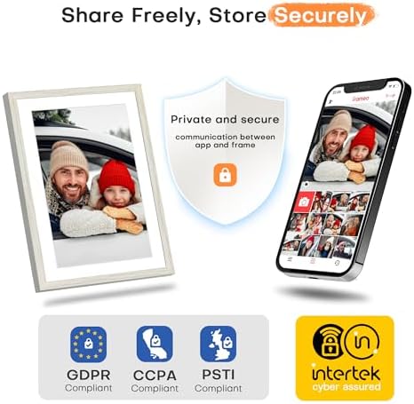 10.1'' Digital Picture Frame, 32GB Frameo Electronic Photo Frame WiFi - Image 7